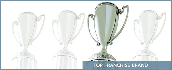 Trophy Image with Top Franchise Brand text